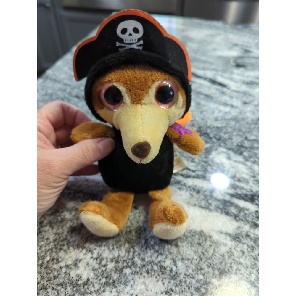 Dan Dee Plush Fox Pirate Halloween Costume BIG EYES 7"